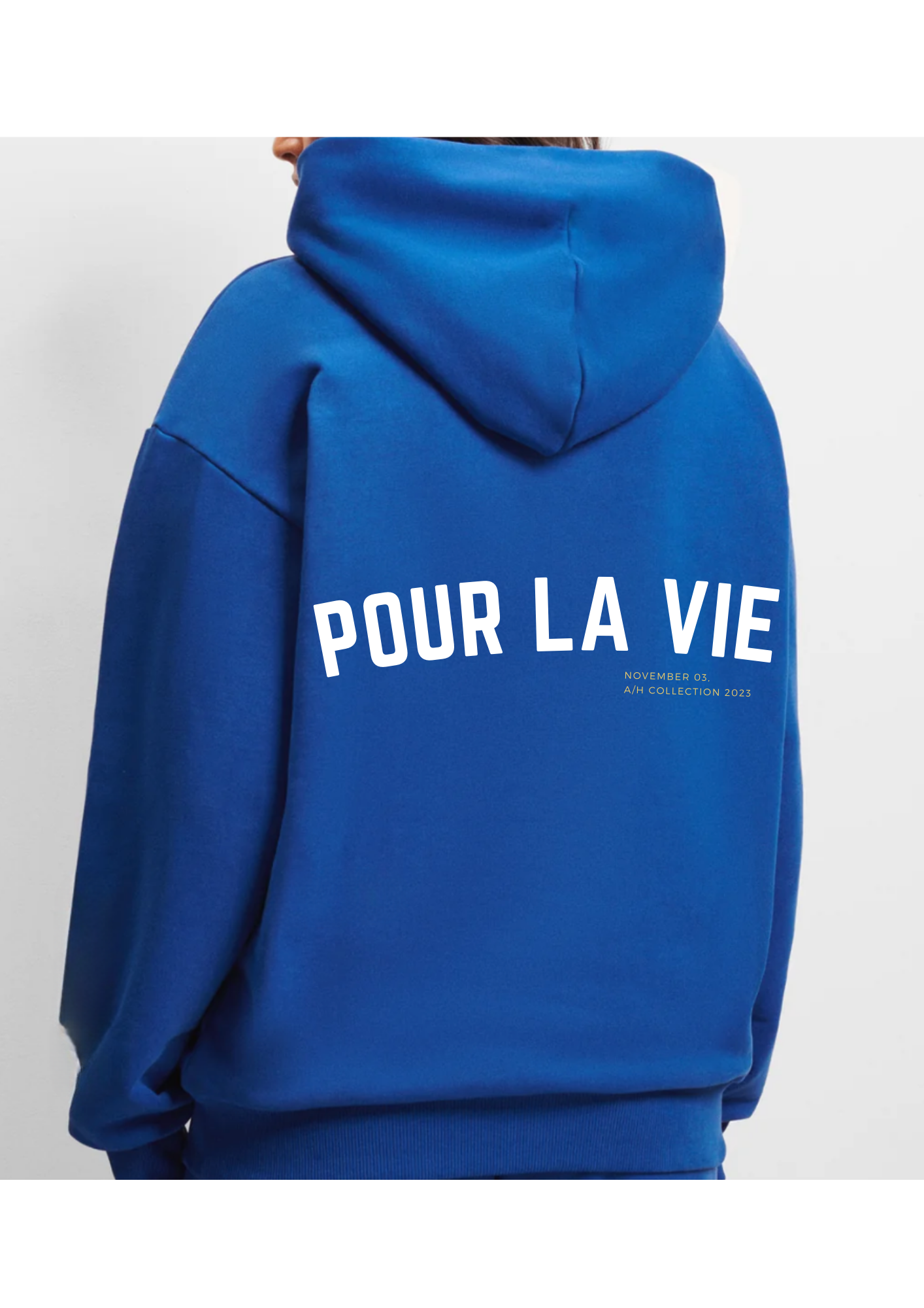 Oversize Hoodie Royal Blue - Pour La Vie A/H 23